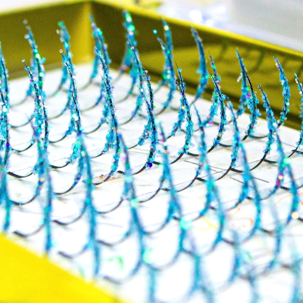 PREMIUM GLITTER LASH SPIKES - AQUA