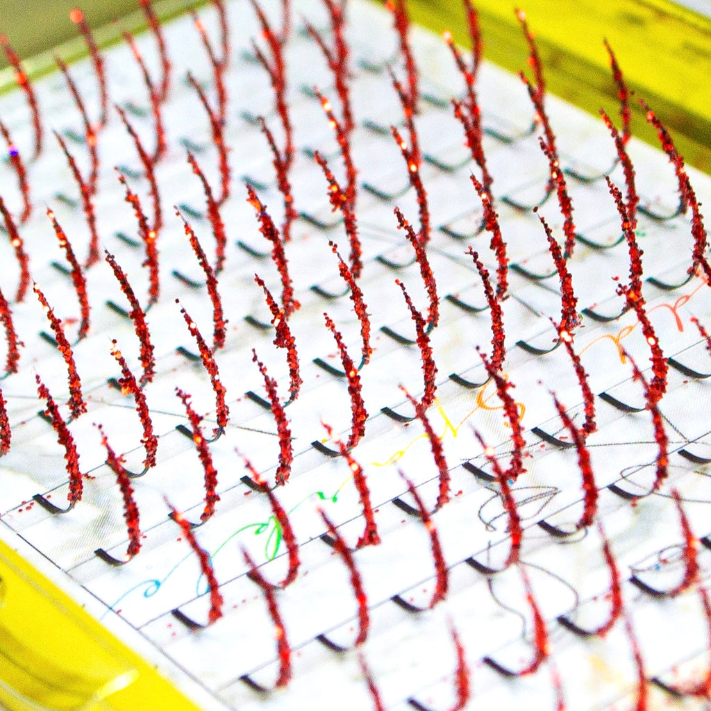 PREMIUM GLITTER LASH SPIKES - RED