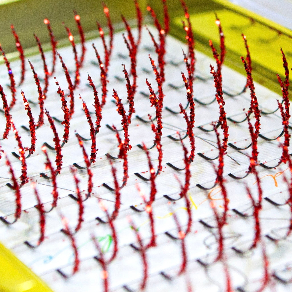 PREMIUM GLITTER LASH SPIKES - RED