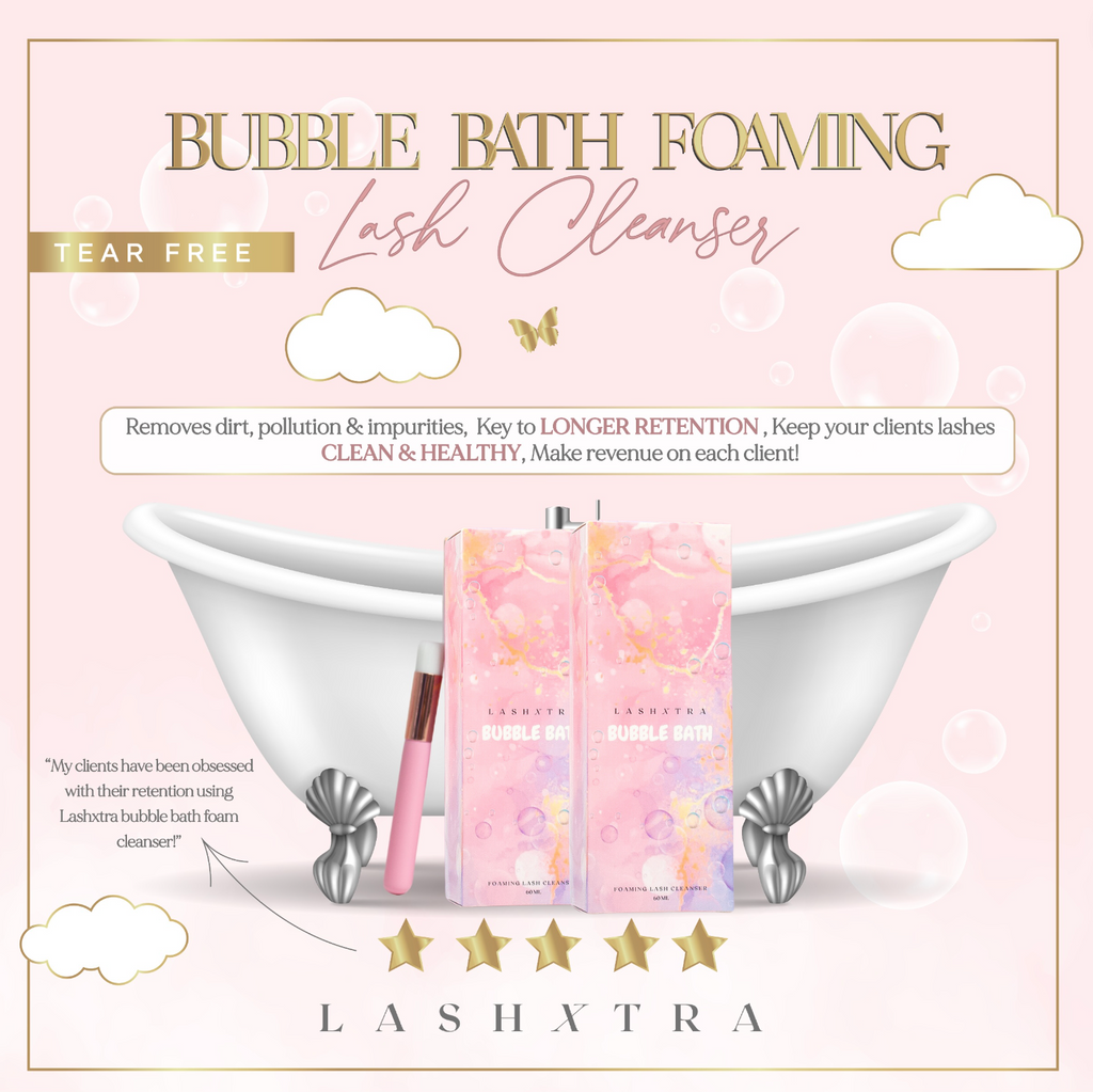 BUBBLE BATH LASH SHAMPOO - 10PK - FOAM EYELASH CLEANSER